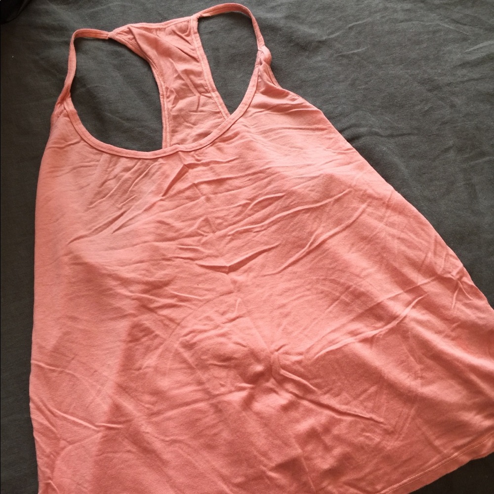 Peach workout tank top
